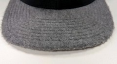 NYC Football Club Mitchell & Ness Fitted Cap Hat Furry Brim Black/Gray Sz 7 3/8
