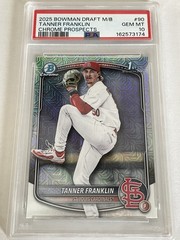Bowman 2025 Draft Tanner Franklin Cardinals Chrome Prospects BDC-90 PSA 10