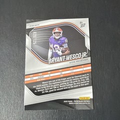 2025 Panini Prizm Black Blue Ice Bryant Wesco Jr. 020/125 #157 Clemson NIL