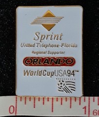 Vintage 1994 WORLD CUP SOCCER « Sprint United Telephone FL » Lapel/Hat Pin