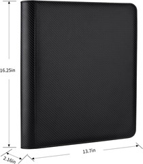 Toploader Storage Binder 9 Pocket Ringless Side Loading, Fits 288 Standard 3&Prime;×4&Prime;