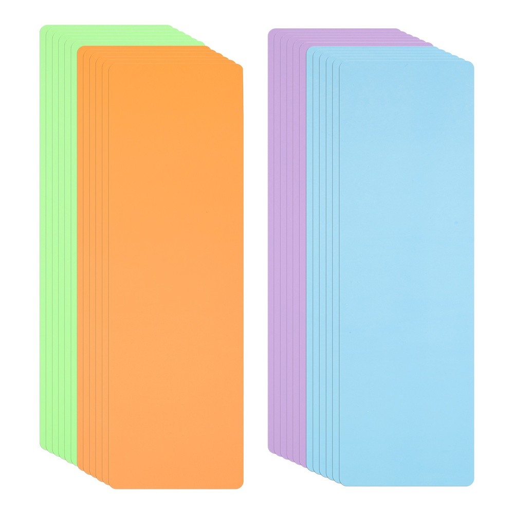 24Pcs 11.8×3.9&Prime; Book Dividers Sorter Organizer, Blue/Grass Green/Purple/Orange