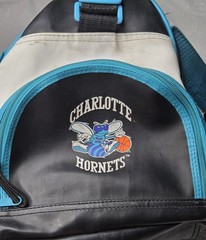 Vintage 90s Charlotte Hornets NBA Basketball Duffle Gym Bag Teal/Black/White