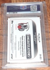2022-23 Topps Chrome OTE Eli Ellis GOLD WAVE REFRACTOR AUTO Ser #d /50 PSA 10