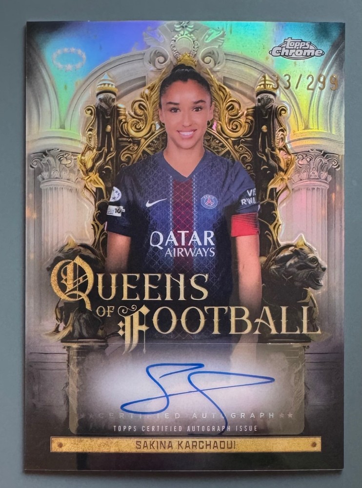 2025-26 Topps Chrome Womens UEFA #QF-SK Sakina Karchaoui Auto /299