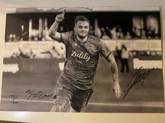 Autographed Jordan Morris And Keegan Hall Poster Print 173/200