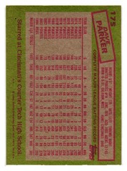 1985 Topps – #175 Dave Parker