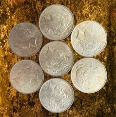 Late Date 1921 to 1935 Peaceful Dolar Culls Random Mix of Dates Lot of 5