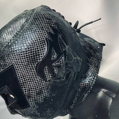 Dr Wagner Semi Professional Grade Wrestling Lucha Libre Mask Black Luchador