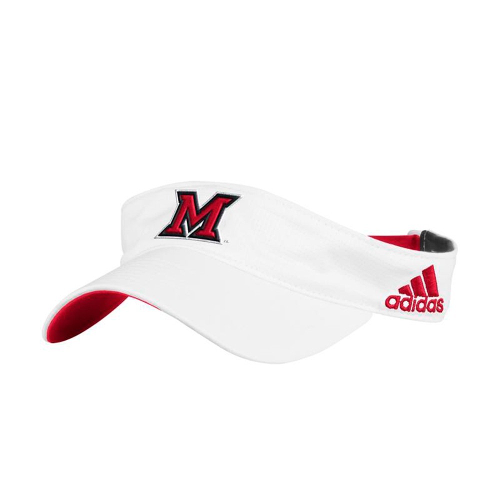 Miami RedHawks Adidas NCAA Spring Game Adjustable White Visor