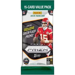 2025 Panini Prizm NFL Football 15 Card Value Pack (1) ONE Pack Fat Pack