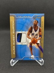 2003-04 Flair Sweet Swatch Tracy McGrady Gold /50 3-Color GW Jersey RARE