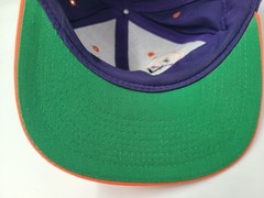 Vintage Phoenix Suns AJD Snapback Hat Cap Men 90s NBA Purple Orange Green Brim