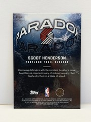 2025-26 Topps Chrome Update- Paradox Scoot Henderson #PX-20 Case Hit