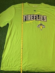 Columbia Fireflies Baseball Team T Shirt Green Front Logo Size Adult 3XL NWOT