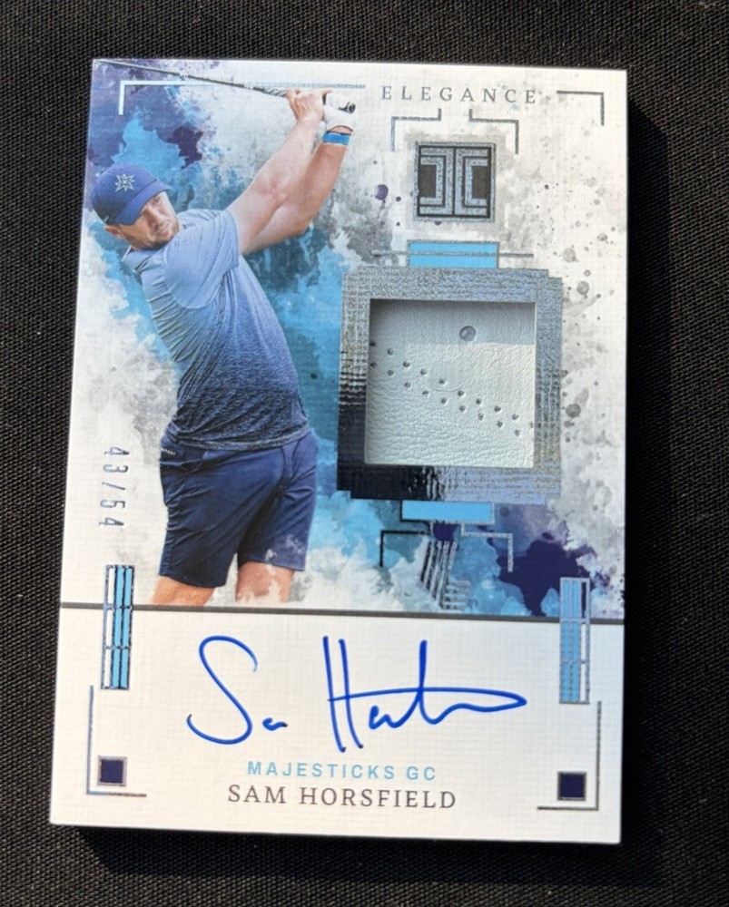 2025 Panini Impeccable Liv Golf – Sam Horsfield Elegance Patch Auto /54