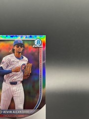 2025 Bowman Chrome Kevin Alcantara Red Rookie Variation Refractor No. 95