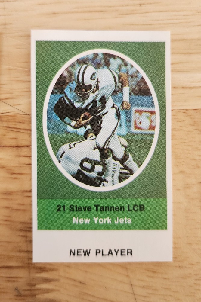 1972 Sunoco NFL New Player Update Mail-In Steve Tannen RARE xRC