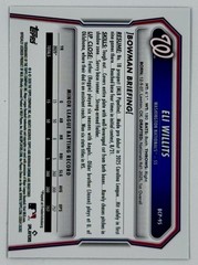 2026 Bowman Baseball Eli Willits #BCP-95 Blue Refractor /150 SSP