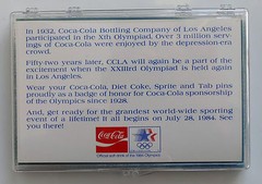 1984 Los Angeles Olympics COKE Coca-Cola 5-pin set, original
