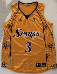 Y2K 2008 Adidas WNBA Los Angeles Sparks Candace Parker Jersey Size Small