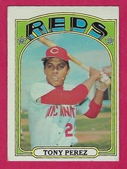 1972 Topps – Tony Perez #80 – Cincinnati Reds – crease