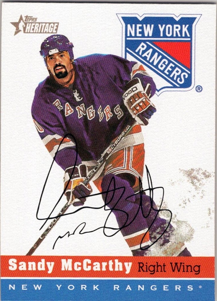 2000-01 Topps Heritage #178 Sandy McCarthy New York Rangers