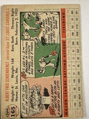 1956 Topps – Red Schoendienst #165 White Back Rare