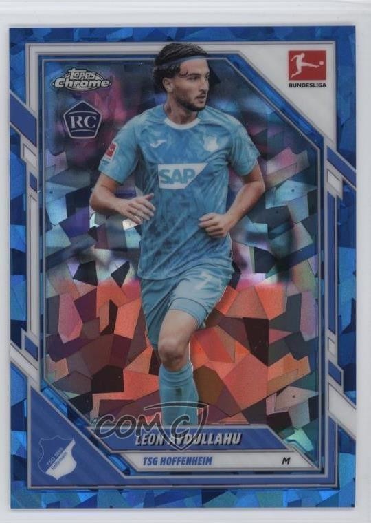 2025-26 Topps Chrome Bundesliga Sapphire Leon Avdullahu #45 Rookie RC rw9