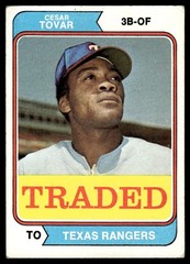 1974 Topps Traded Cesar Tovar Texas Rangers #538T