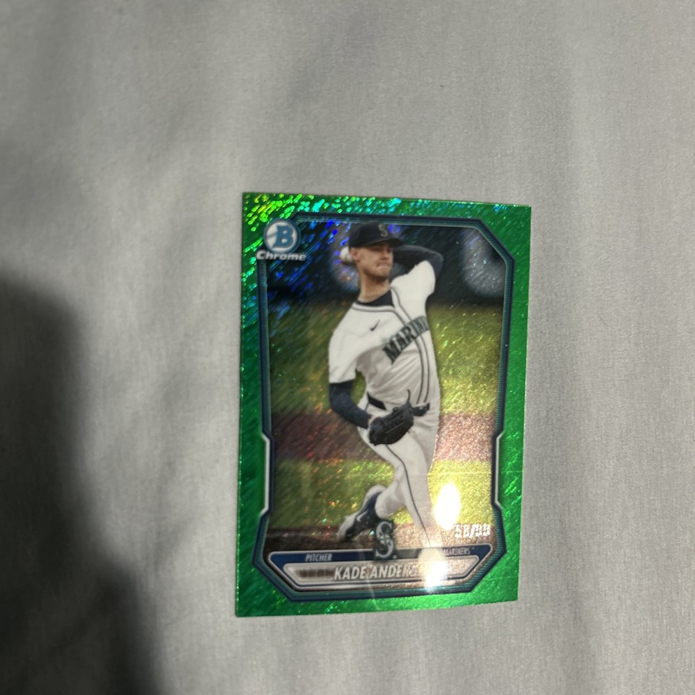 2025 Bowman Draft – Kade Anderson #BD-3 Green Sand Glitter /99 (RC)