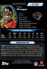 2006 Bowman #236 Paul Pinegar RC – FB