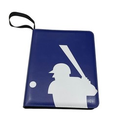 Baseball Card Binder Album 900, 50 Sleeves 9 Pockets 3 Rings Zippered Closure