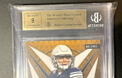 Zach Wilson Rookie Autograph 2021 Leaf Valiant Orange #BA-ZW1 #14/50 BGS 9.5
