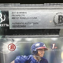 2017 Bowman 1st Prospects Ronald Acuna Jr # BP127 Auto