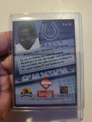 1995 CE MARSHALL FAULK Indianapolis Colts Quantum Motion Insert Card