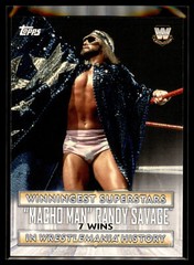 2020 Topps WWE Road to WrestleMania Winningest Superstars Macho Man Randy Savage
