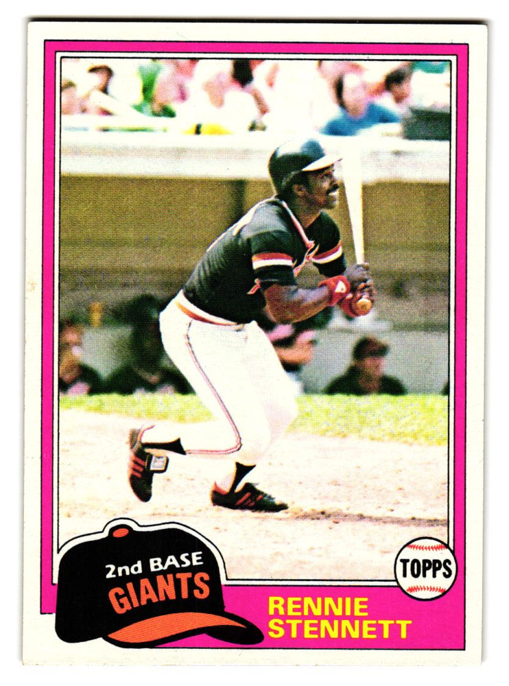 1981 Topps – Rennie Stennett #257 San Francisco Giants Pittsburgh Pirates