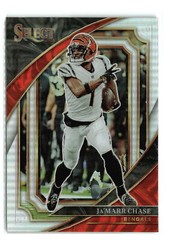 JA&rsquo;MARR CHASE #338 2022 PANINI SELECT BENGALS SUITE SILVER