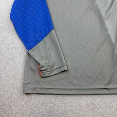Florida Gators Shirt Mens 2XL Gray Blue NCAA Football Nike Dri Fit 1/4 Zip
