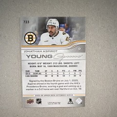 Upper Deck 2025-26 Extended Series Jonathan Aspirot Young Guns RC #723 Bruins