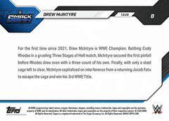 2026 Topps Now WWE #8 Drew McIntyre SmackDown – QTY