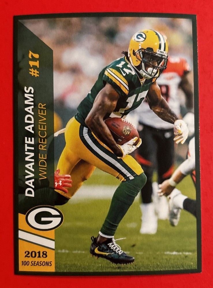 2018 GREEN BAY PACKERS DAVANTE ADAMS Regional Police Safety Football Card JETS