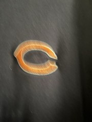 Chicago Bears Cutter & Buck Navy Polo with White Trim and Orange &lsquo;C&rsquo; Embroidery