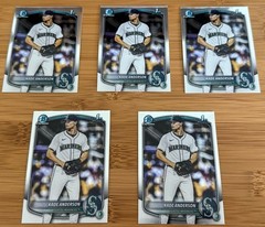 2025 1st Bowman Chrome 5 card lot Kade Anderson – BDC-3 Mariners 🔱
