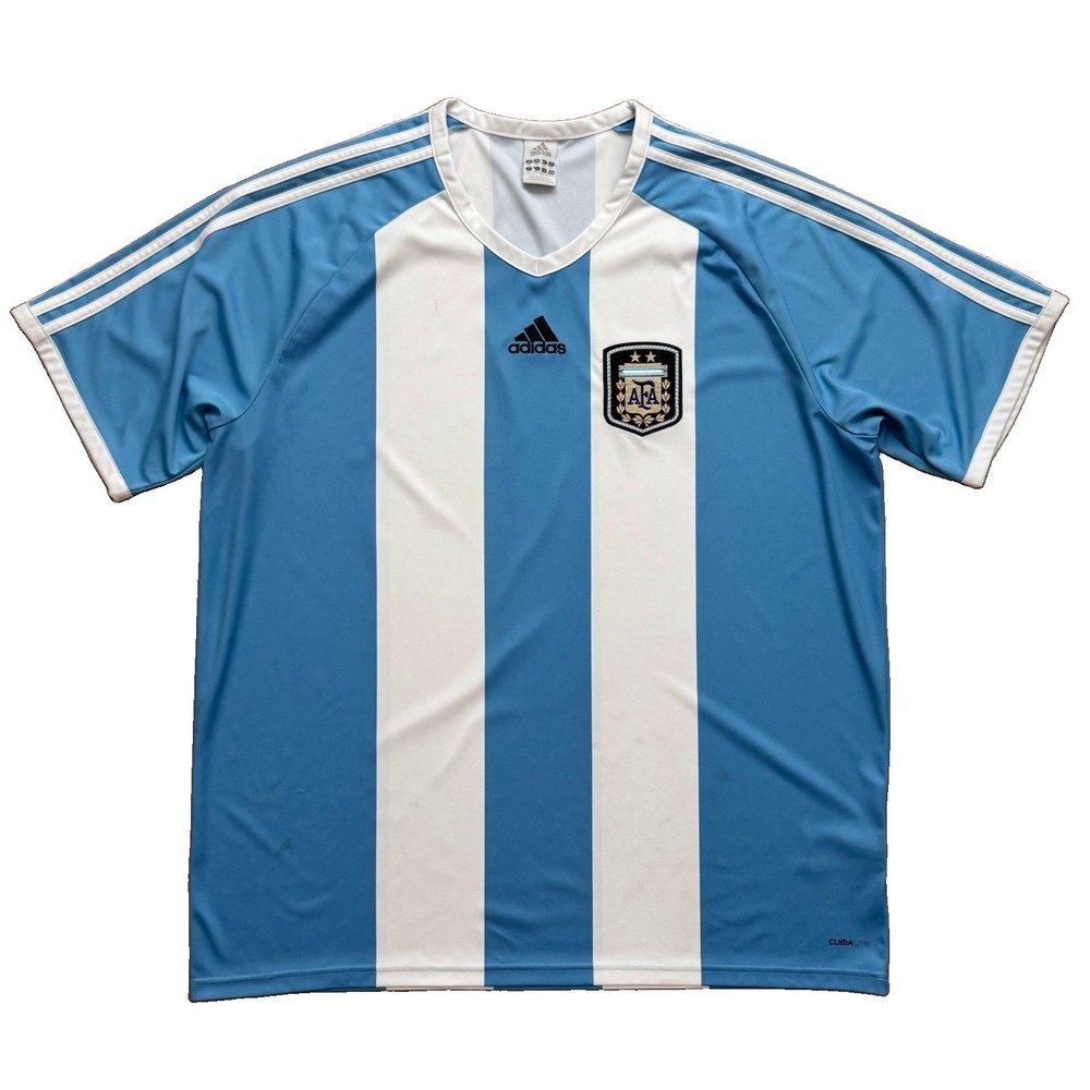 Adidas Argentina AFA Soccer Jersey Mens XXL Blue White ClimaLite 2011 FIFA