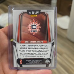 2025 Panini Prizm WNBA – Signatures Aneesah Morrow #SG-AM Green Prizm (AU) RC)