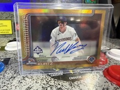 2025 Topps Pro Debut Nick Kurtz Gold Foil Autograph Rookie Card #PD-1 Gold Foil