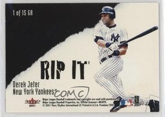 2001 Fleer Premium Grip It and Rip It Derek Jeter Roger Clemens #1GR HOF 0x5w
