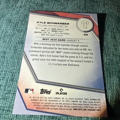 2025 Bowman’s Best #56 – Kyle Schwarber – Philadelphia Phillies